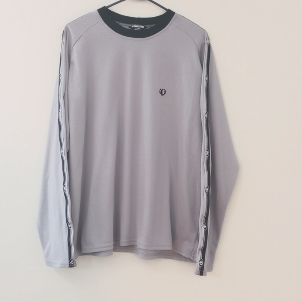 Pearl Izumi Men's XL Long Sleeve Gray Cycling Jersey